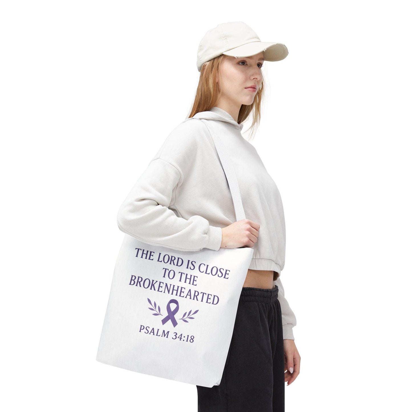Inspirational Tote Bag, Meaningful Gift for Healing, Supportive Message, Versatile Use, Great for Christian Gifts