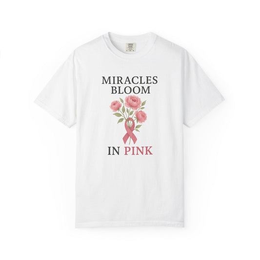 Breast Cancer Awareness T-Shirt, Floral Design for Charity Events, Gifts for Survivors, Unisex Apparel, Supportive Fashion