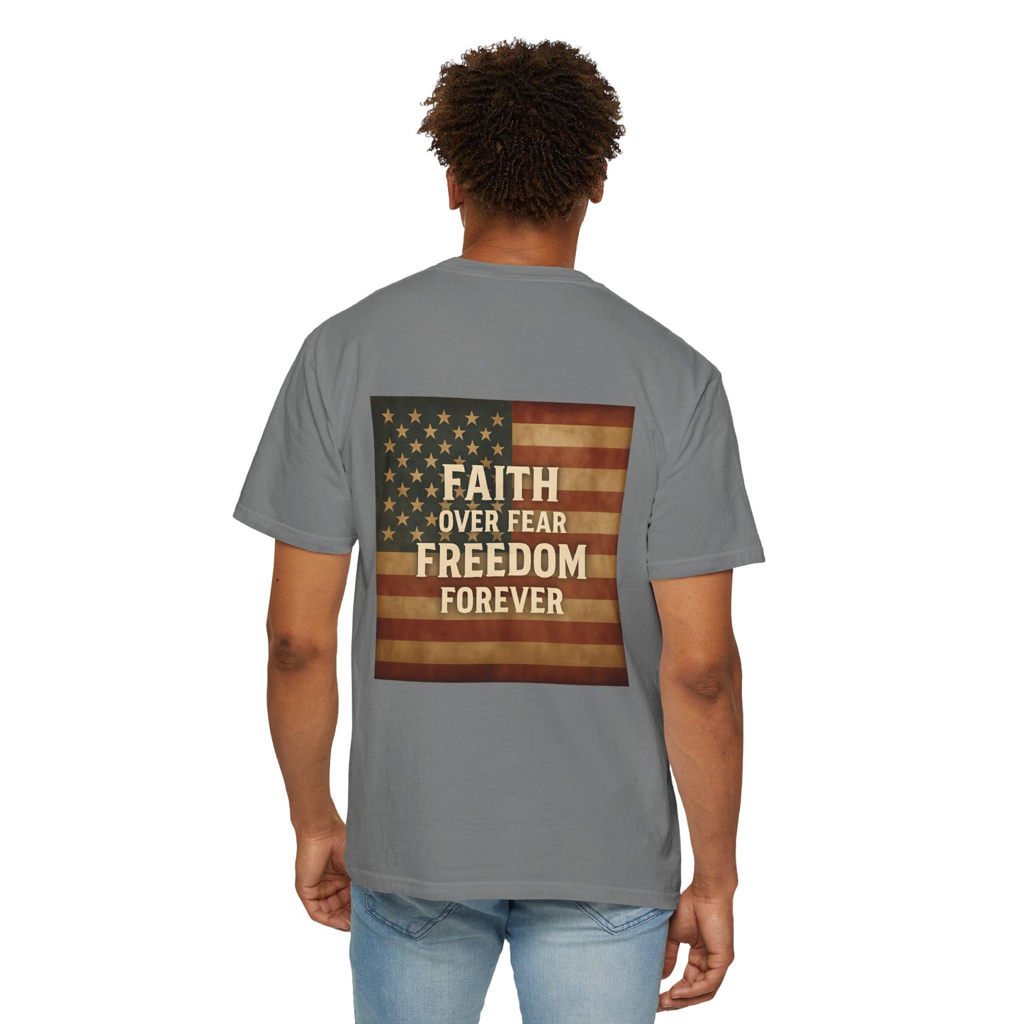 Faith Family Freedom Unisex T-shirt, Christian Tee, Faith Over Fear Shirt, Religious Apparel, Inspirational Clothing