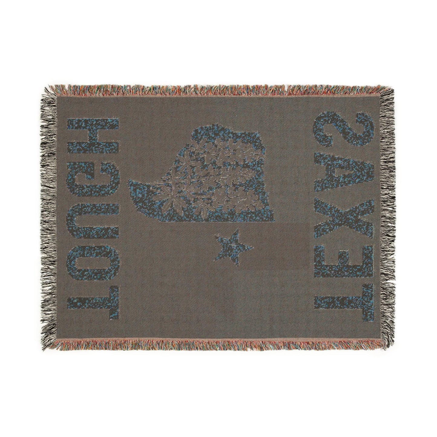 Texas Tough Woven Blanket, Cozy Home Decor, Southwestern Style Throw for Any Occasion, Great Gift for Texans, Picnic Essential