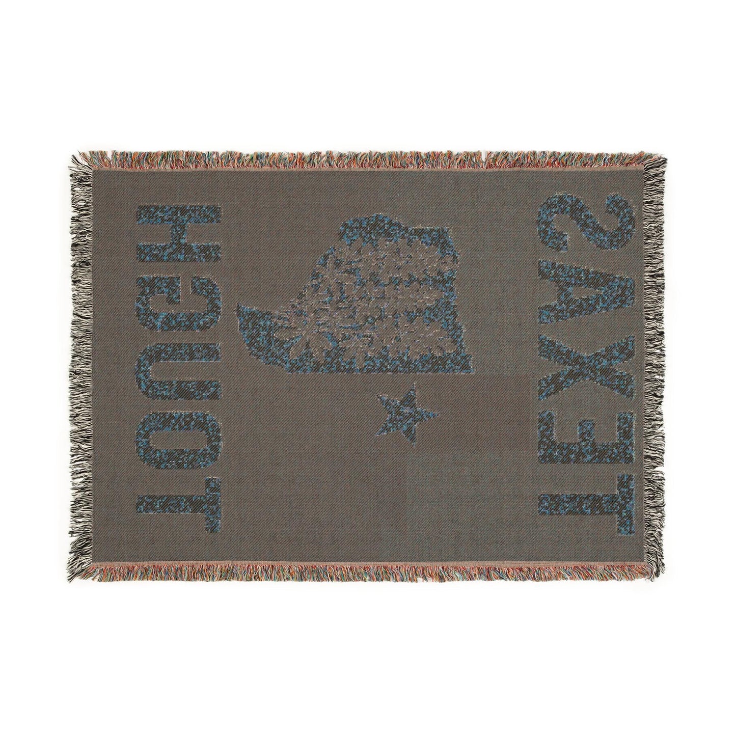 Texas Tough Woven Blanket, Cozy Home Decor, Southwestern Style Throw for Any Occasion, Great Gift for Texans, Picnic Essential