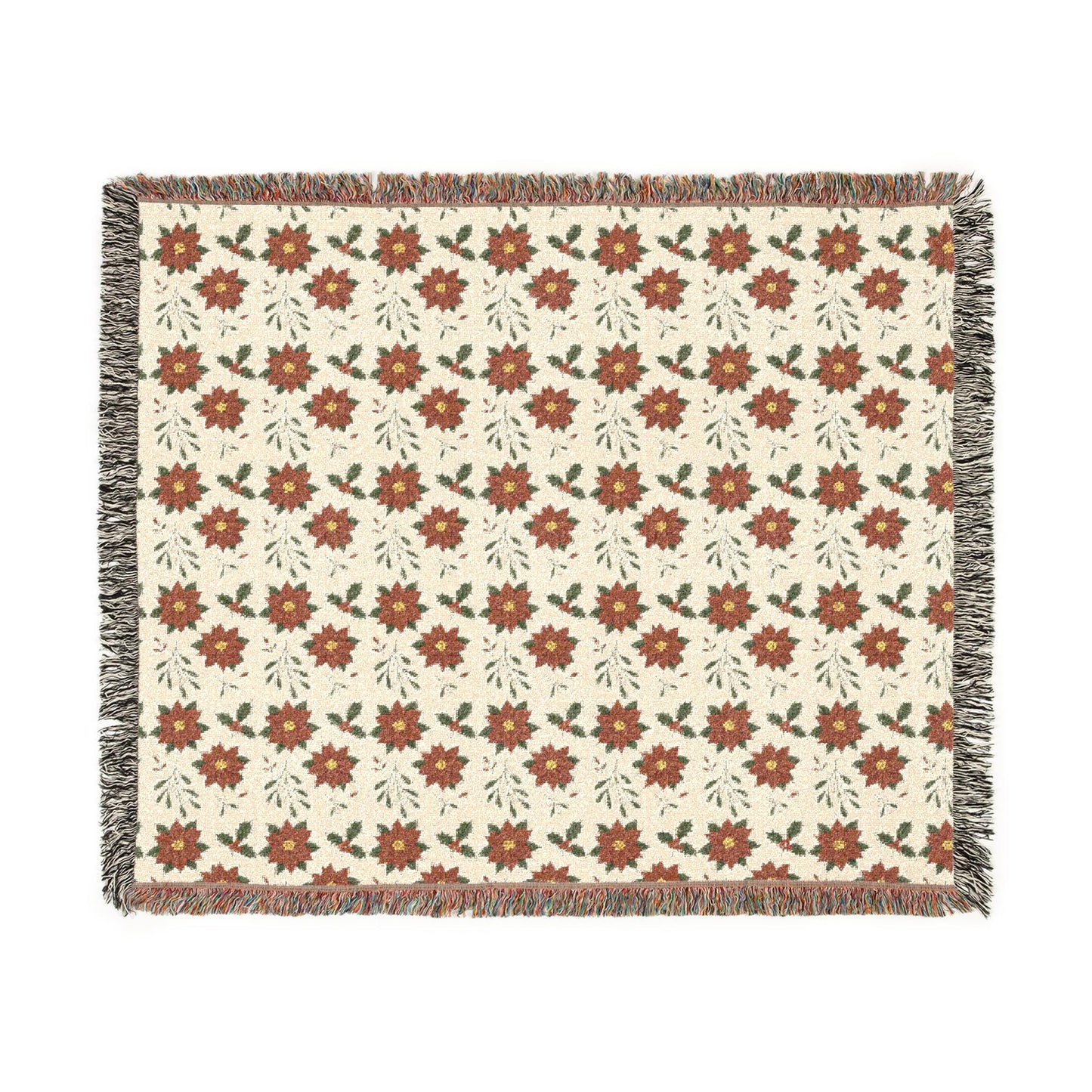 Bohemian Woven Blanket Retreat | Cozy Throw for Home Decor, Gifts, Picnics, and Festivals | Farmhouse Style, Vintage Pattern, Soft Textile