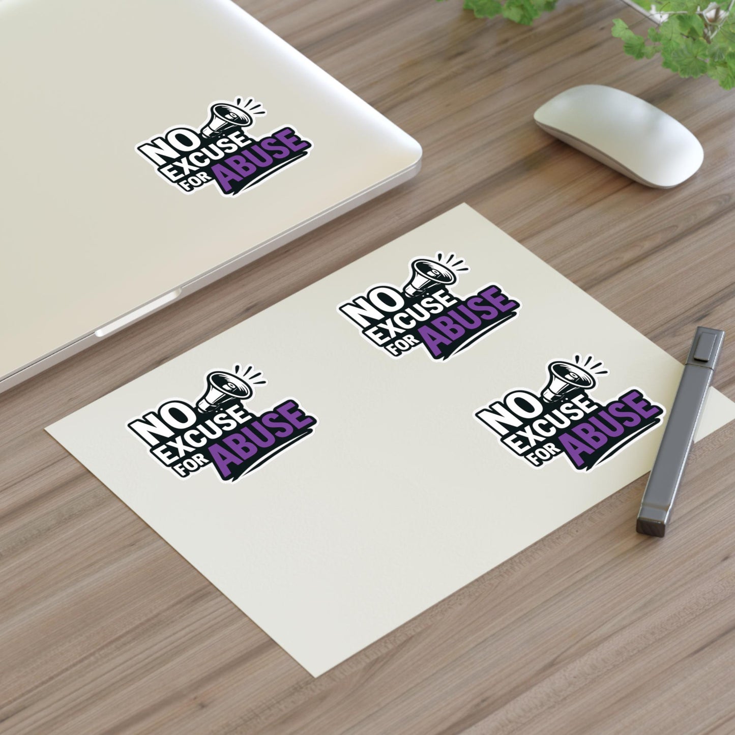 Empowerment Sticker Sheets - No Excuse for Abuse | Protest Stickers, Advocacy Decor, Gift for Social Activists, Awareness Campaigns