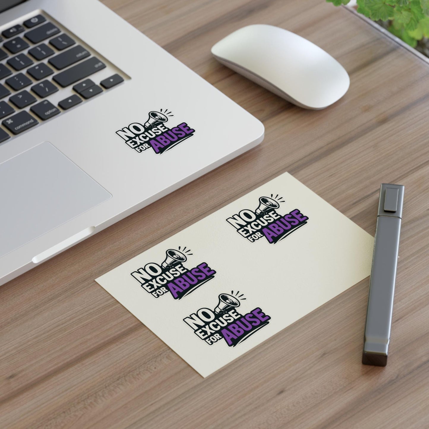 Empowerment Sticker Sheets - No Excuse for Abuse | Protest Stickers, Advocacy Decor, Gift for Social Activists, Awareness Campaigns