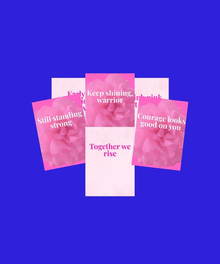 90 Breast Cancer Awareness & Survivor Quotes | Inspirational Pink Ribbon Sayings | Encouraging Faith Hope Strength Phrases, Editable