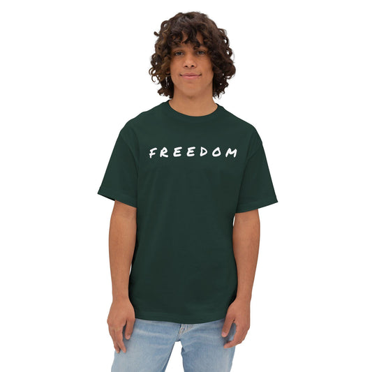 Freedom & Faith Unisex Oversized Tee, Summer Vibes Tee, Casual Gift, Patriotic Apparel, Faith-Based Outfit
