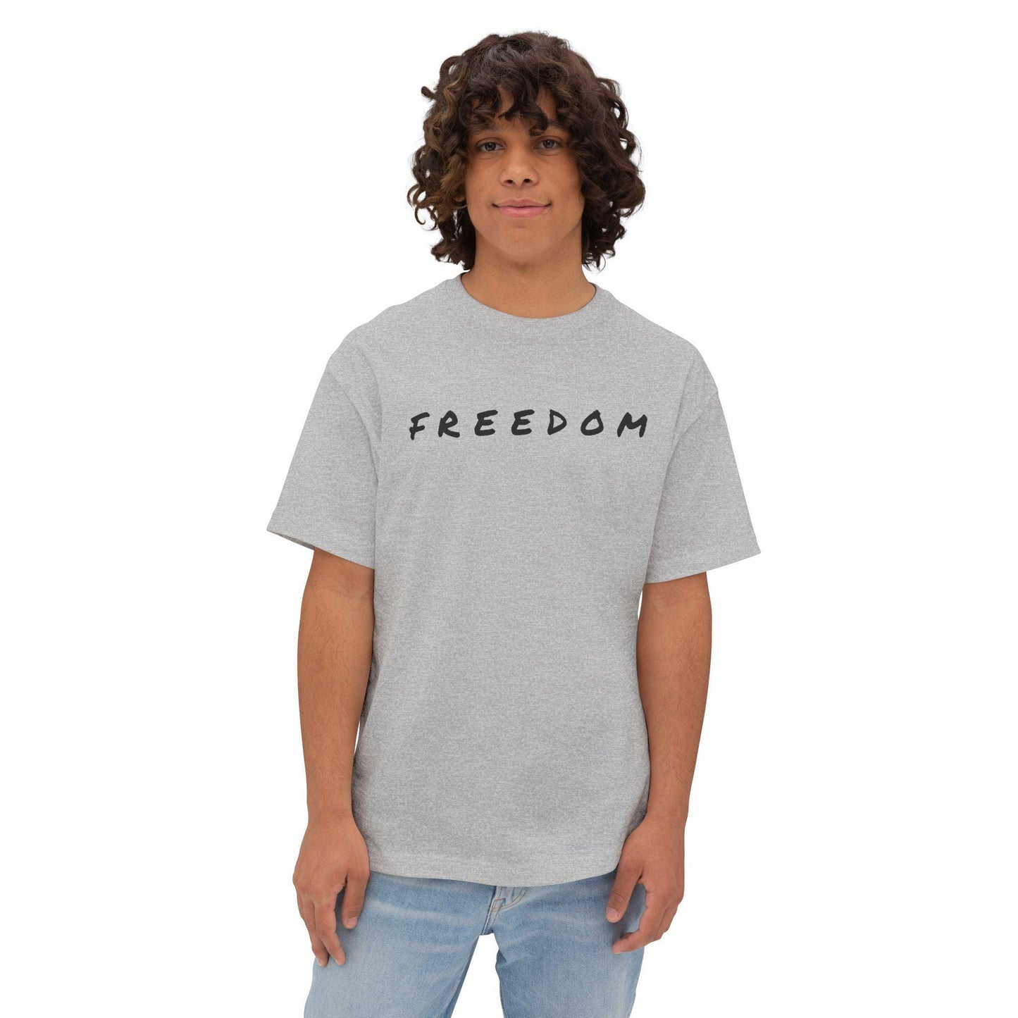 Freedom & Faith Unisex Oversized Tee, Summer Vibes Tee, Casual Gift, Patriotic Apparel, Faith-Based Outfit
