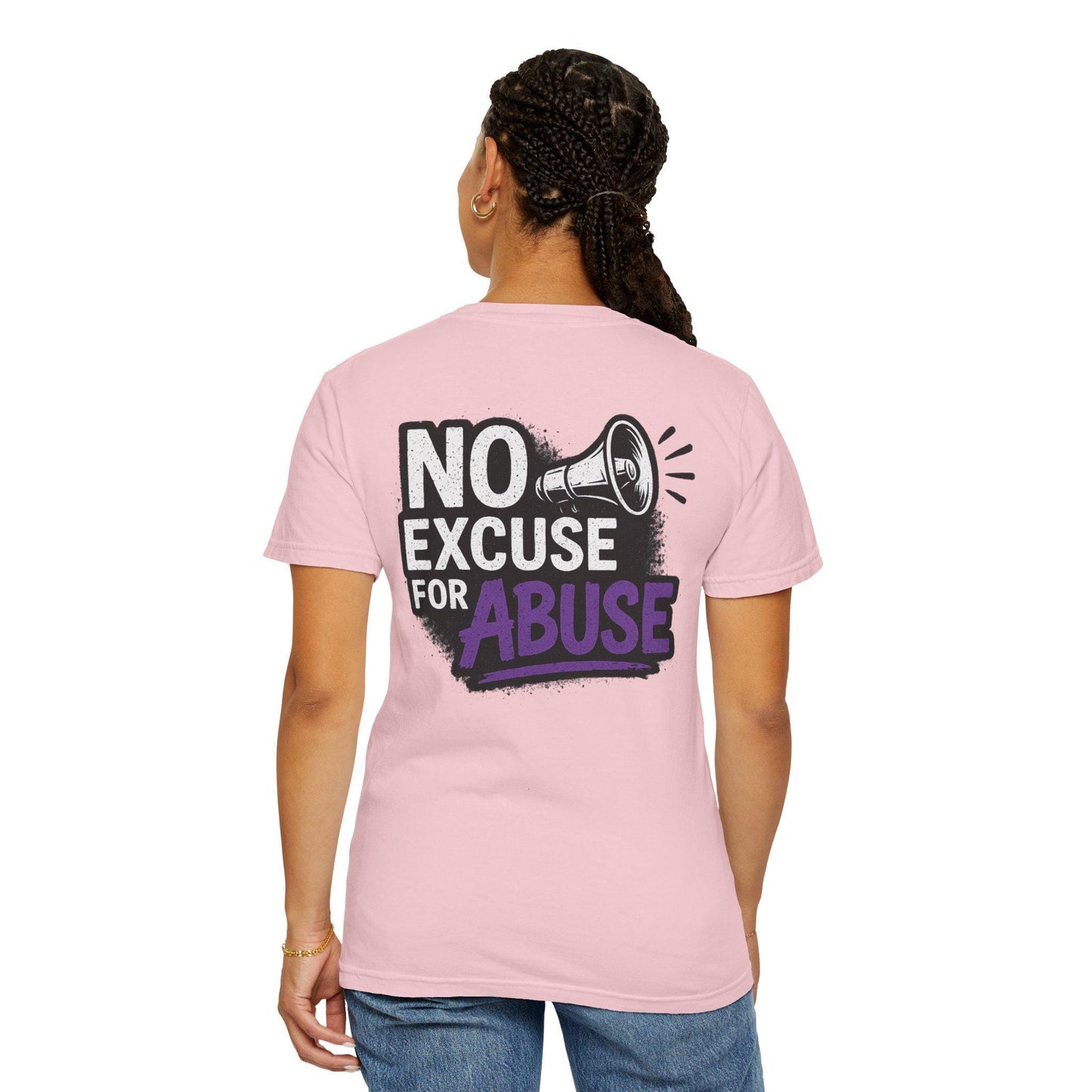Empowering Unisex T-Shirt: "No Excuse for Abuse" - Casual Wear, Gift for Activists, Awareness Apparel, Comfort Tee