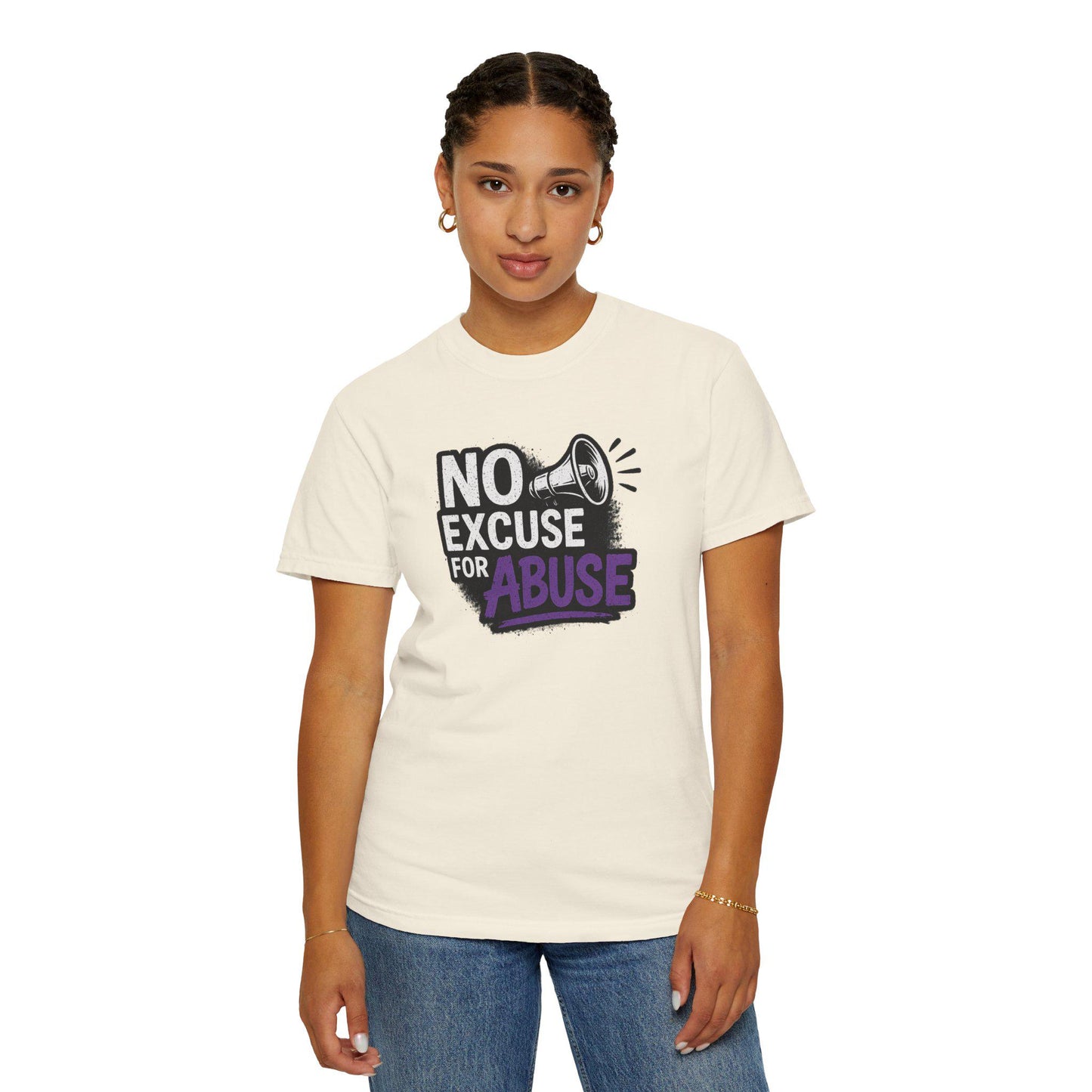 Empowering Unisex T-Shirt: No Excuse for Abuse, Awareness Shirt, Activism Tee, Gift for Supporters, Comfort Wear