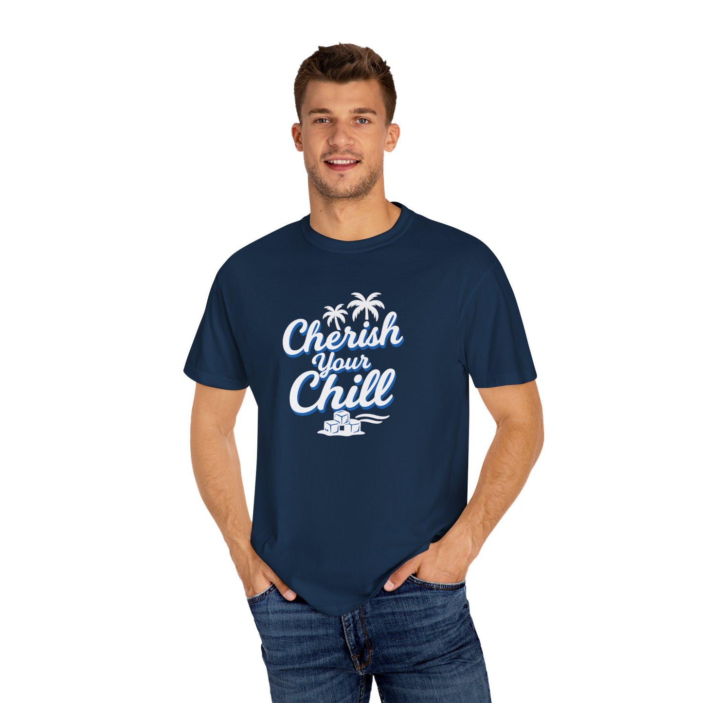 Cherish Your Chill T-Shirt, Unisex Relaxed Fit Tee, Beach Vibes Shirt, Summer Casual Wear, Gift for Friends, Vacation Essentials