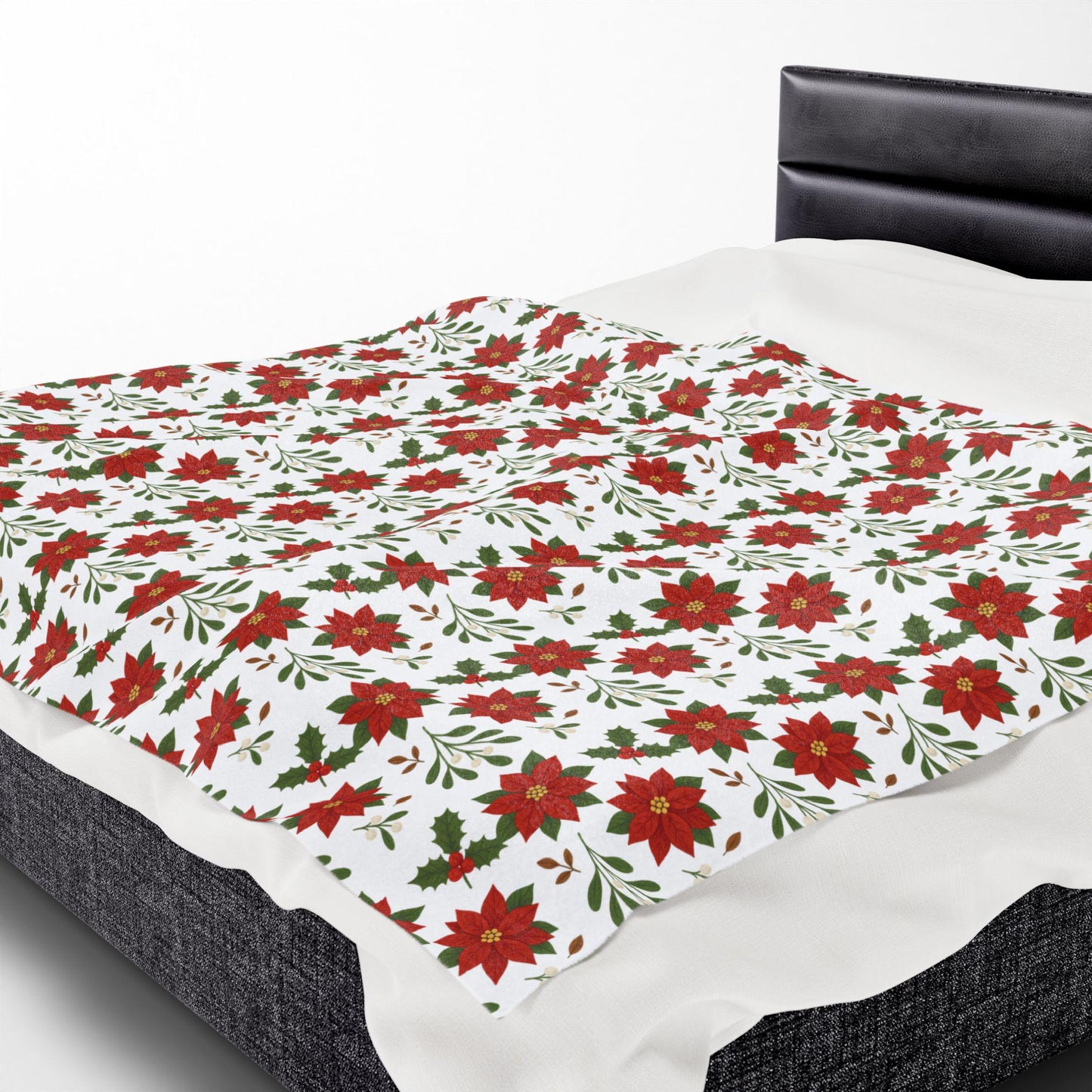 Cozy Christmas Plush Blanket, Soft Holiday Throw Blanket, Perfect for Winter Decor, Gift for Her, Warm Home Essentials
