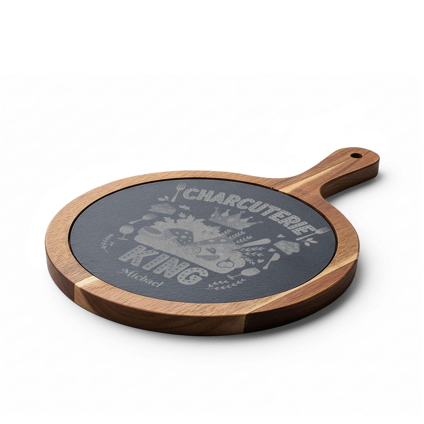 Charcuterie King engraved Charcuterie Board | Personalized Engraved Serving Board