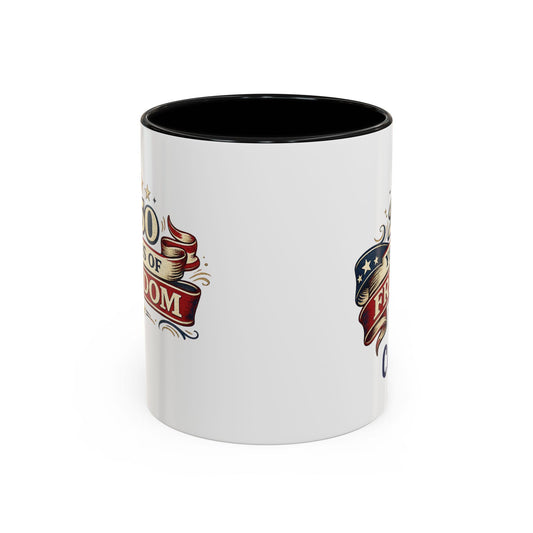 250 Years of Freedom Coffee Mug | Personalized Patriotic Gift