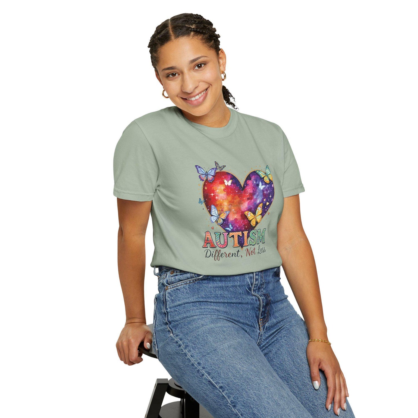 Autism Puzzle Heart Different Not Less T-shirt | Awareness Tee