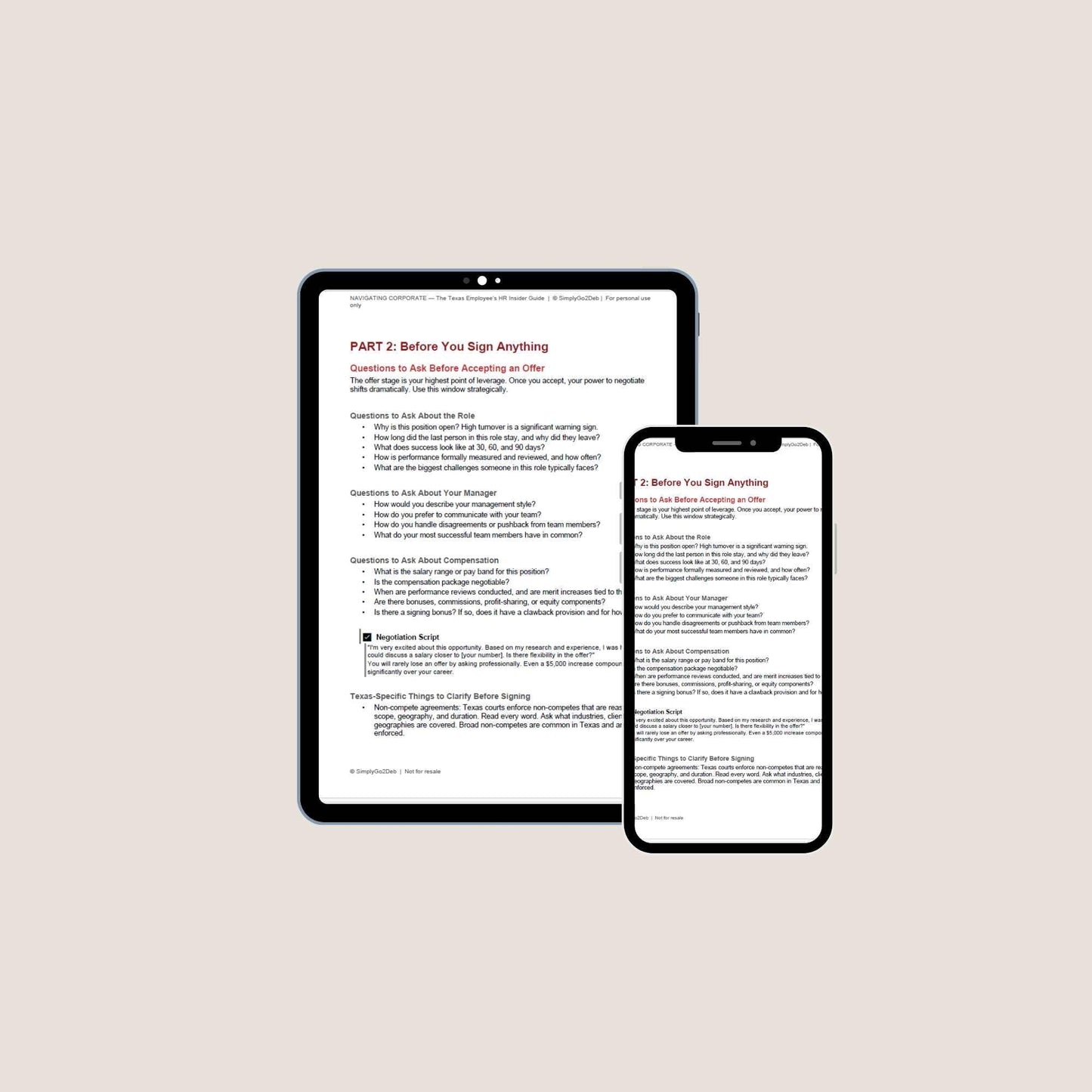 Texas Employee Rights Guide PDF | HR Insider Handbook | At-Will Texas Non-Compete Payday Law