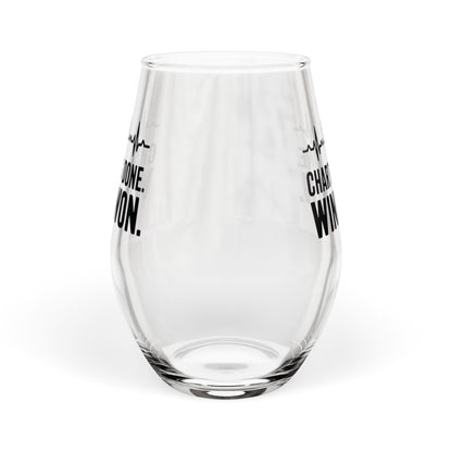 Charting Done Wine Won Stemless Wine Glass | Nurse Wine Glass