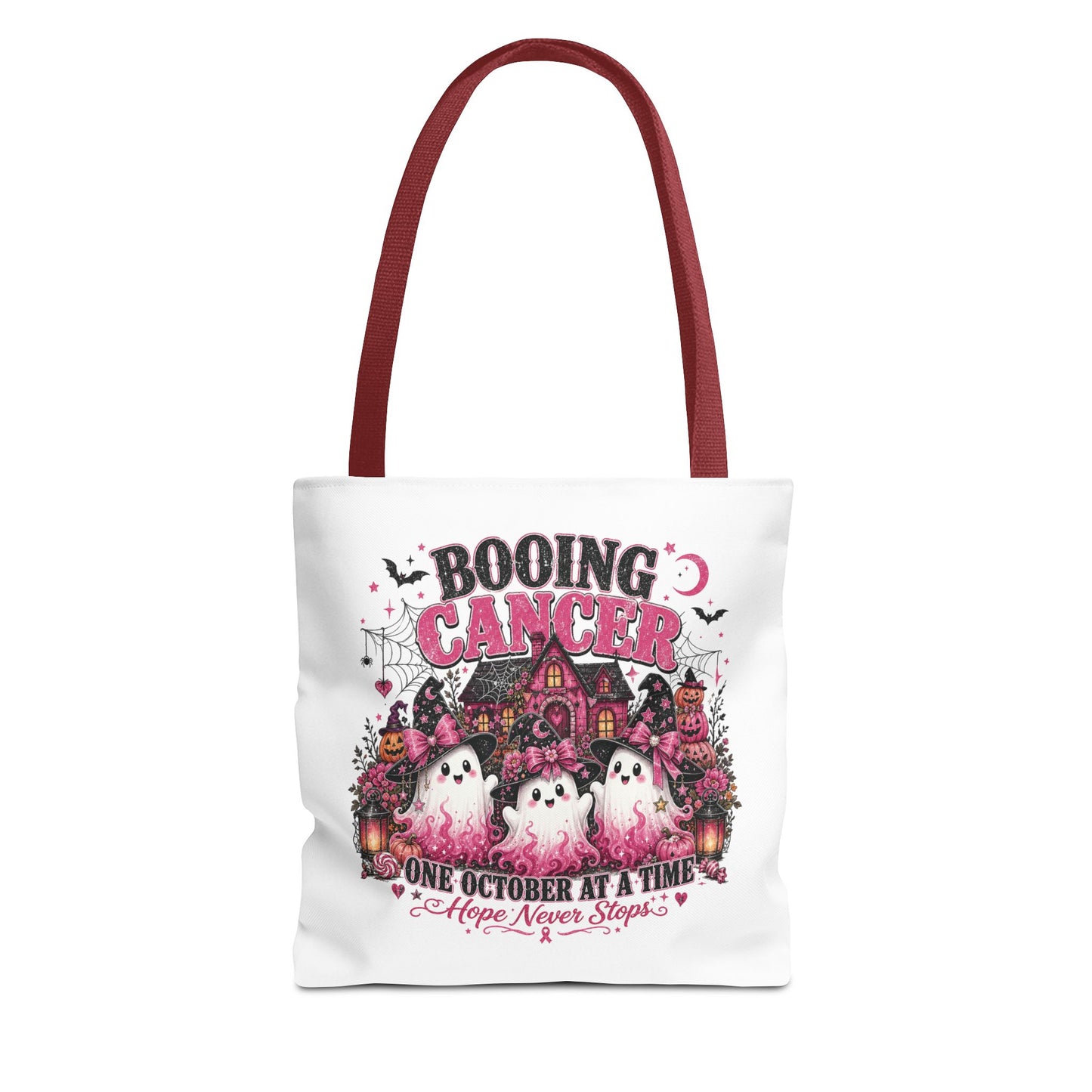 Booing Cancer Halloween ghosts design Tote | One October at a Time