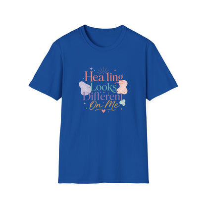 Healing Looks Different On Me T-Shirt | Pastel Floral Typography