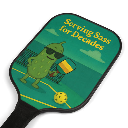Pickleball Paddle Set, Fun Pickleball Gear, Sports Gifts for Pickleball Lovers, Serving Sass for Decades