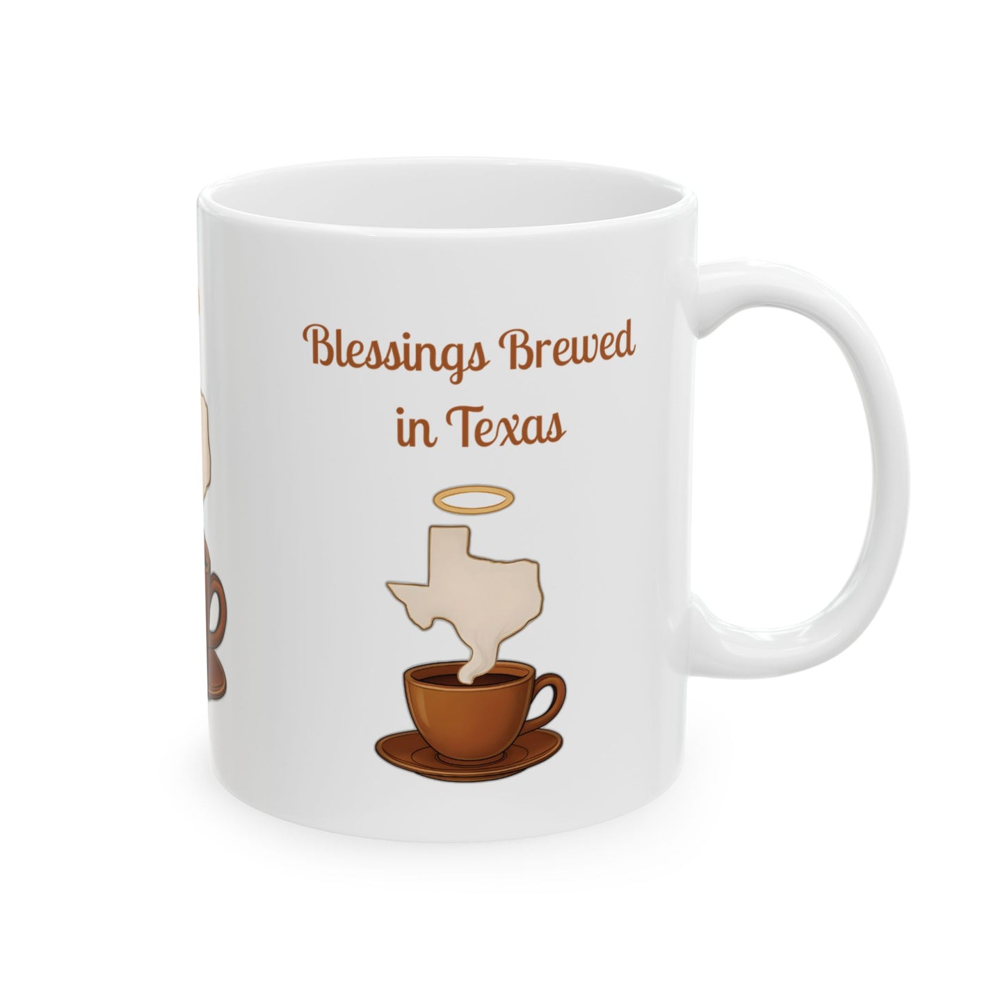 Texas Blessed Ceramic Mug, Funny Coffee Cup for Texans, Gift for Coffee Lovers, Southern Charm Home Decor, Unique Tea Mug