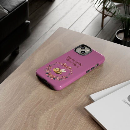 Queen of the Hive Bee Phone Case | Cute Floral Bee iPhone Case