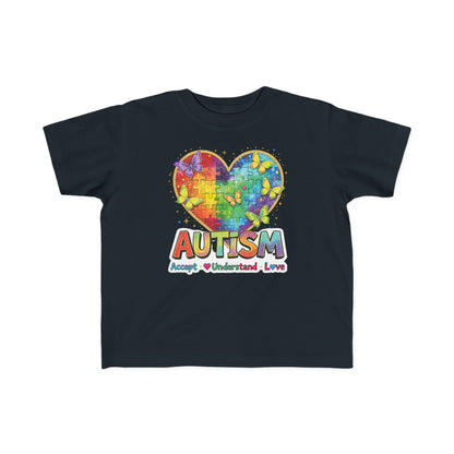 Autism Puzzle Heart Toddler Tee | Accept Understand Love