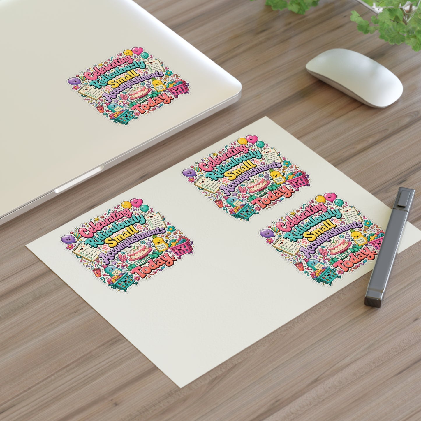 Celebrating Ridiculously Small Accomplishments Sticker Sheets | Cute Planner Stickers, Motivational Scrapbook Decals
