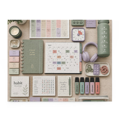 Executive Function Command Center Neurodivergent Flatlay Puzzle
