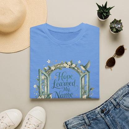 Hope Learned My Name T-Shirt | Abuse Survivor Inspiration