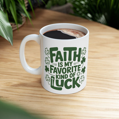 Lucky Shamrock Coffee Mug | St. Patrick's Day Clover Design