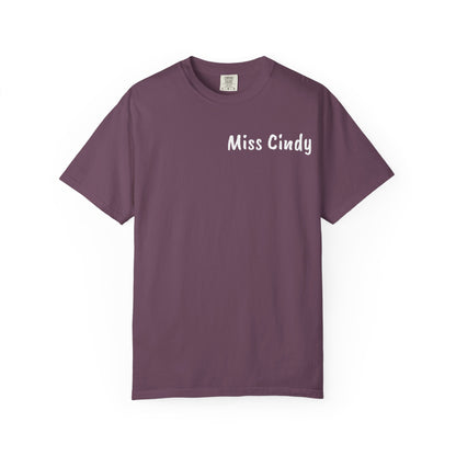 Unisex Garment-Dyed T-Shirt for Teachers - Miss Cindy, Chaos Coordinator Design, Perfect for Back to School, Appreciation Gifts, [...]
