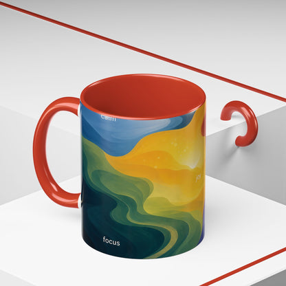 Colorful Emotional Spectrum Mug | Personalized Name Coffee Mug