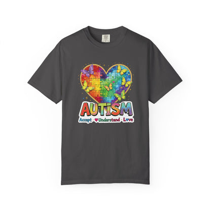 Autism Puzzle Heart T-shirt | Accept Understand Love