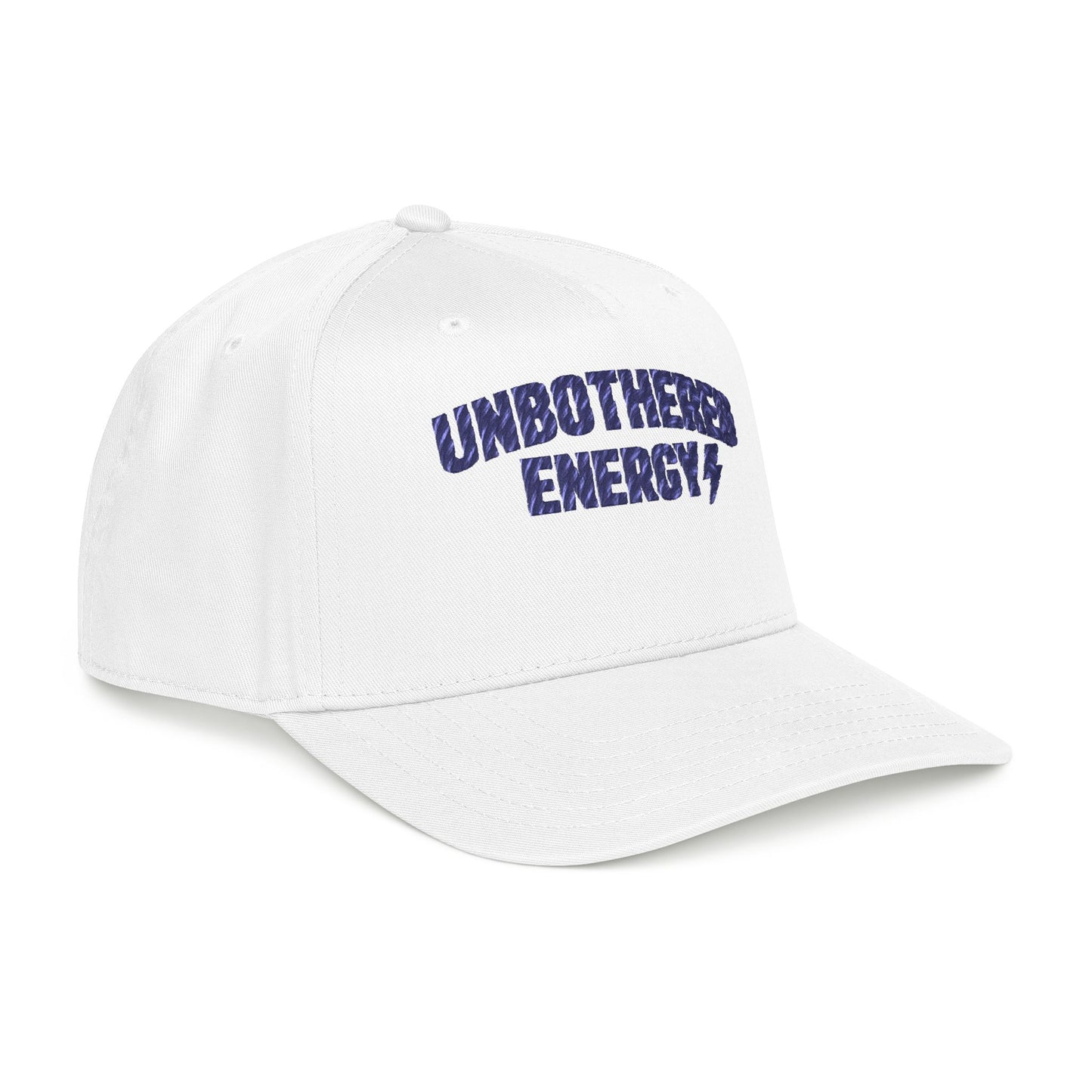 Unbothered Energy Mid Profile Baseball Cap | Embroidered Phrase