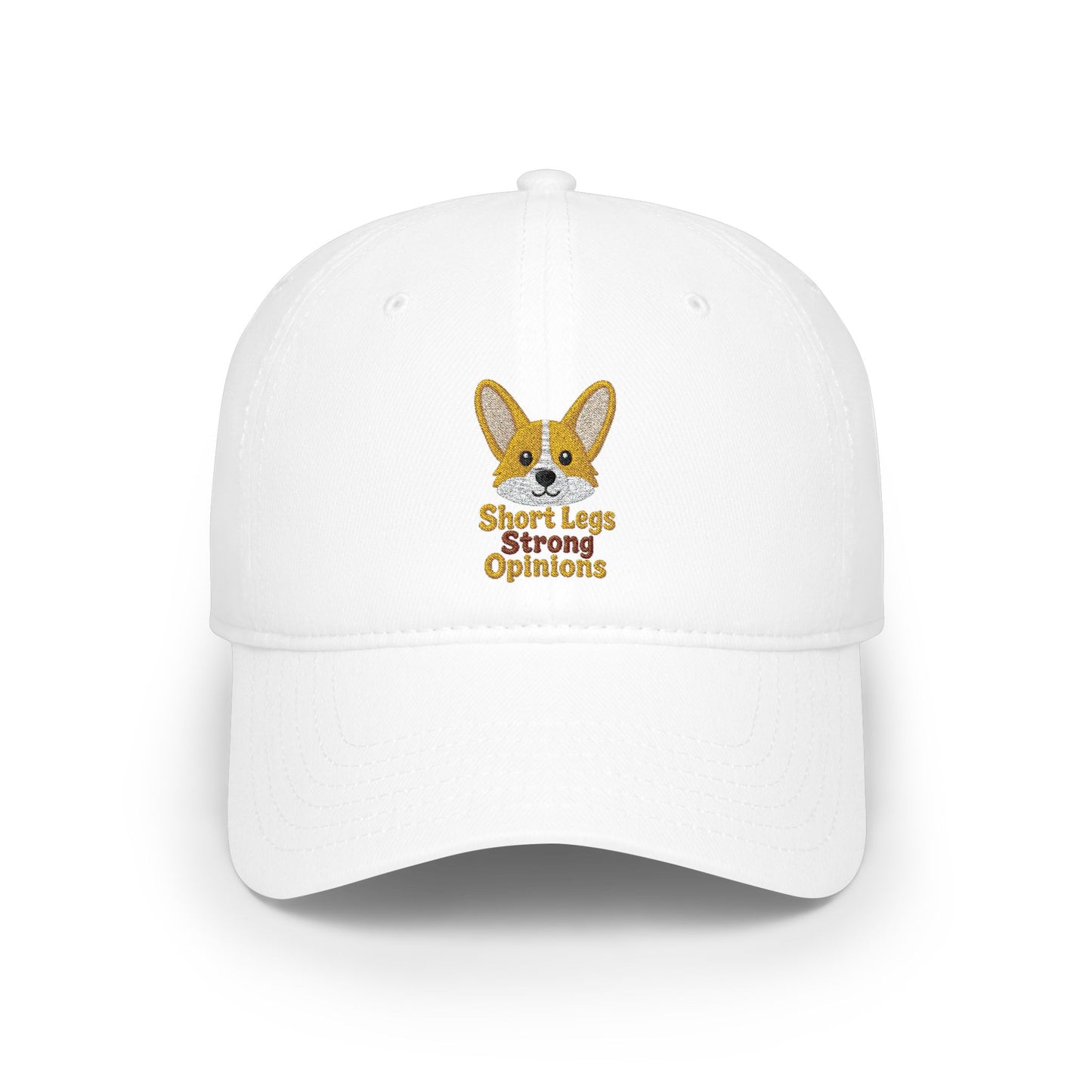 Short Legs Big Opinions Cap | Corgi Embroidered Dad Hat