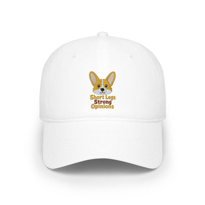 Short Legs Big Opinions Cap | Corgi Embroidered Dad Hat