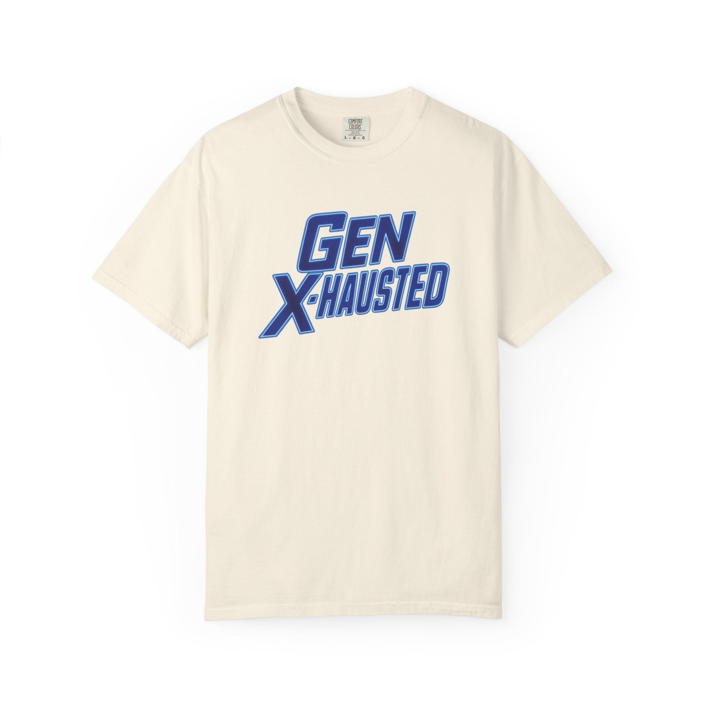 Gen X-Hausted Unisex T-shirt, Forgot Again Found Out Funny Tee, Gen X Humor Gift, Retro 80s 90s Shirt, Vintage Style Clothing