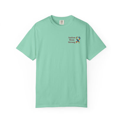 Autism Mom Strong T-shirt | Autism Awareness Puzzle Ribbon