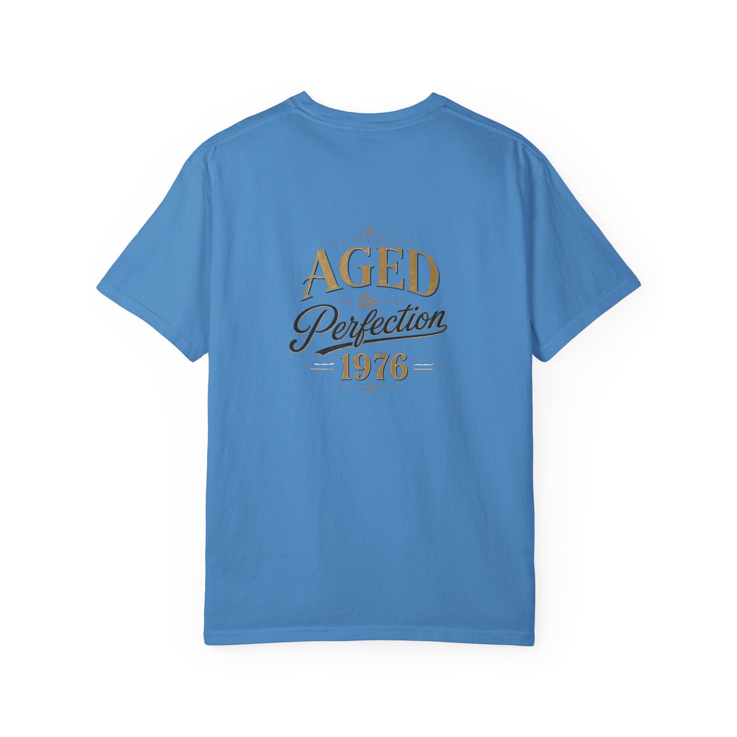Aged to Perfection 1976 T-Shirt | Vintage Typographic Birthday Design