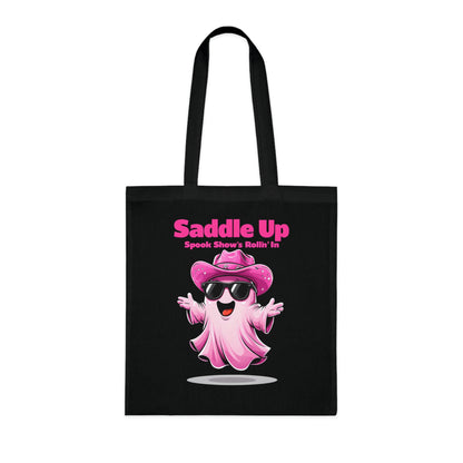 Bride's Ghostly Cotton Tote, Perfect for Bachelorette Parties, Bridal Showers, Halloween, Wedding Planning, Eco-Friendly Tote Bag