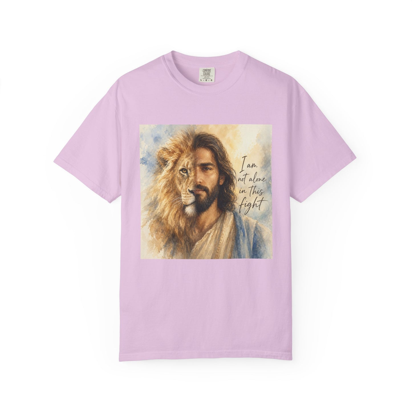 Jesus Lion of Judah t-shirt | I am not alone in this fight Christian tee