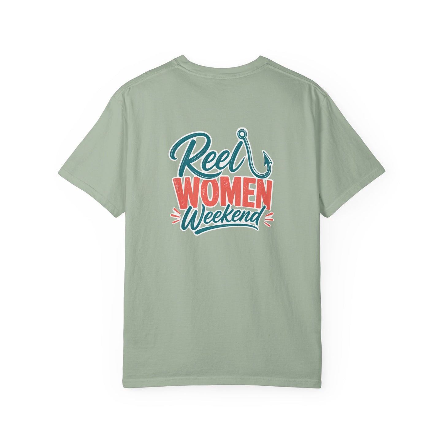 Reel Women Weekend T-shirt | Fishing Hook Typography Tee