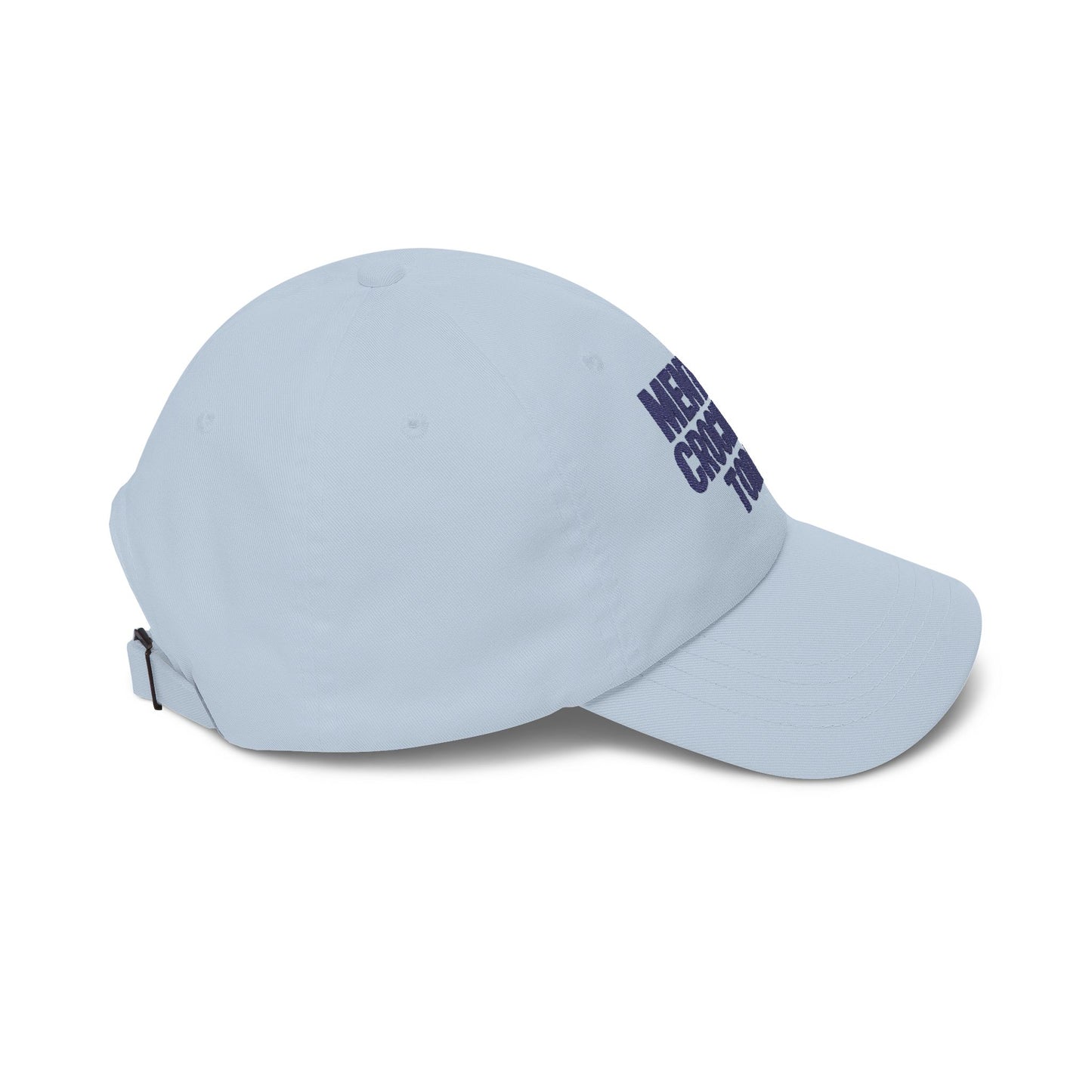 Mentally Crocheting Today Dad Cap | Embroidered Crochet Hat
