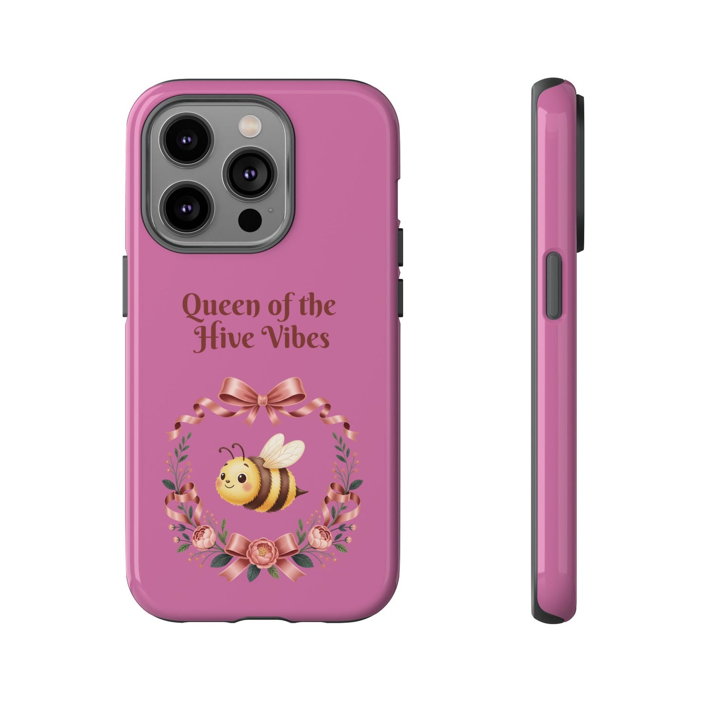 Queen of the Hive Bee Phone Case | Cute Floral Bee iPhone Case