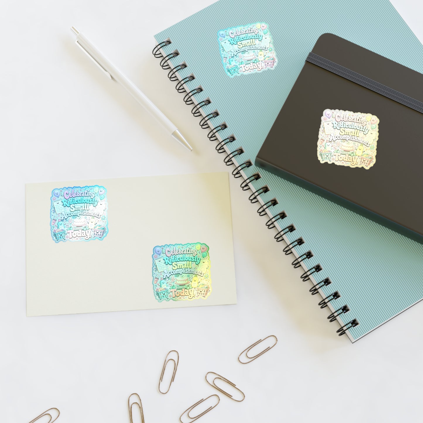 Celebrating Ridiculously Small Accomplishments Sticker Sheets | Cute Planner Stickers, Motivational Scrapbook Decals