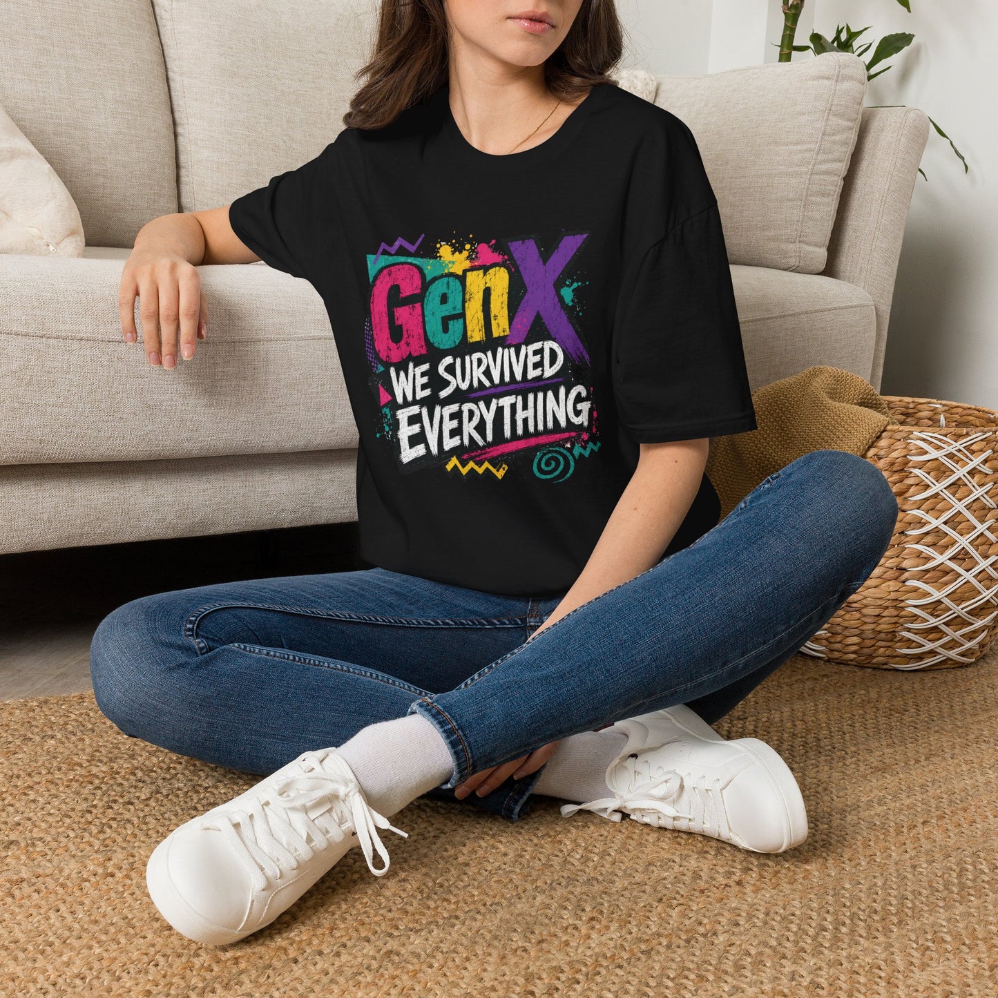 Gen X We Survived Everything T-Shirt | 90s Retro Graphic Tee