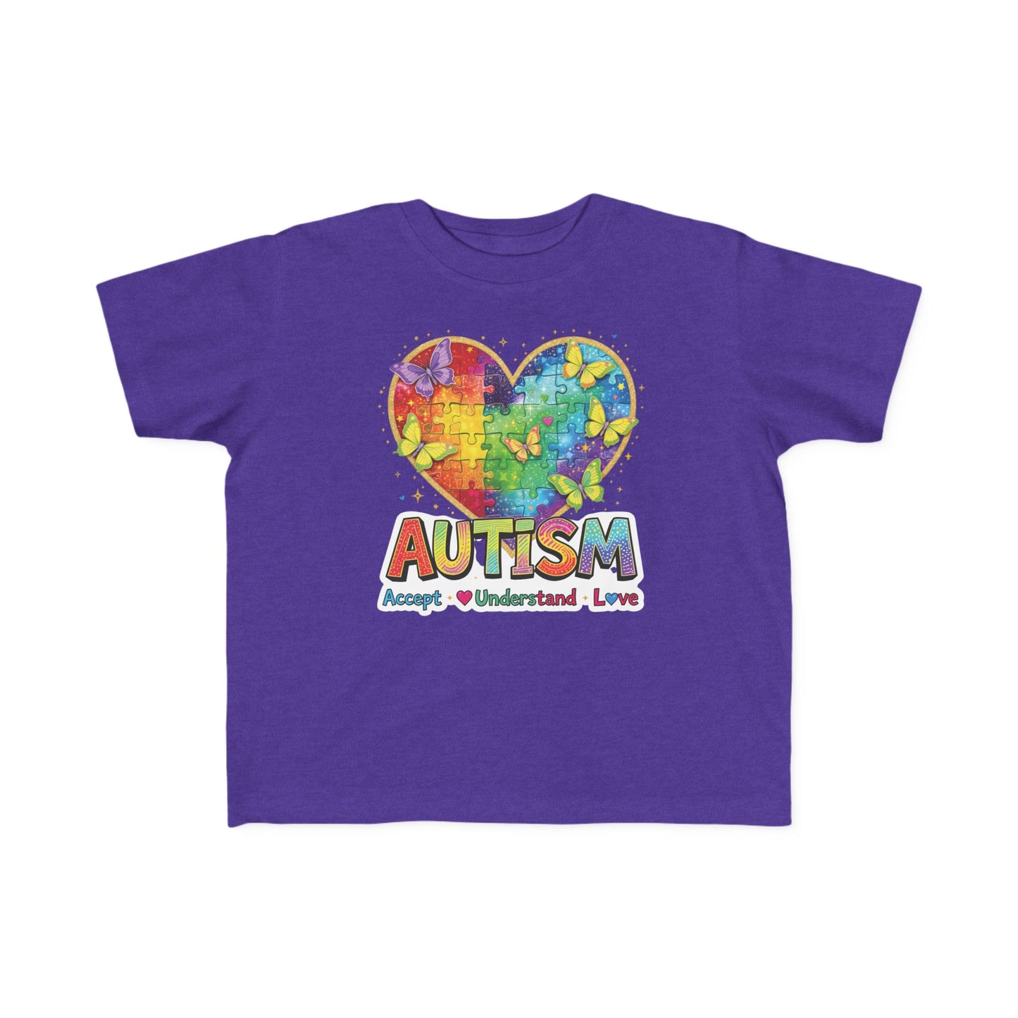 Autism Puzzle Heart Toddler Tee | Accept Understand Love