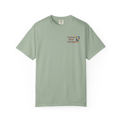 Autism Mom Strong T-shirt | Autism Awareness Puzzle Ribbon