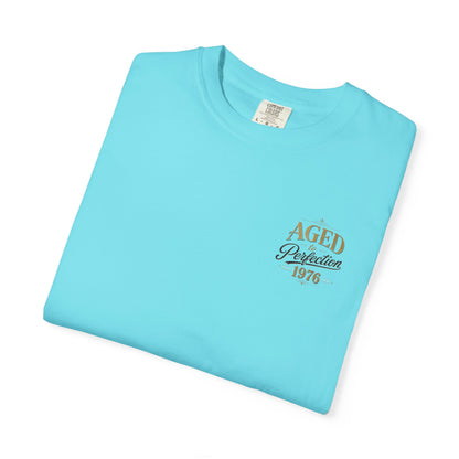 Aged to Perfection 1976 T-Shirt | Vintage Typographic Birthday Design