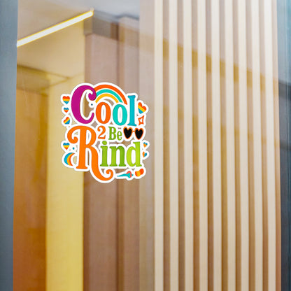Vibrant Vinyl Decals for Kindness | Cool 2 be Kind Stickers, Fun Wall Art, LGBTQ+ Decor, Kids Room Accessories, Gift for Friends